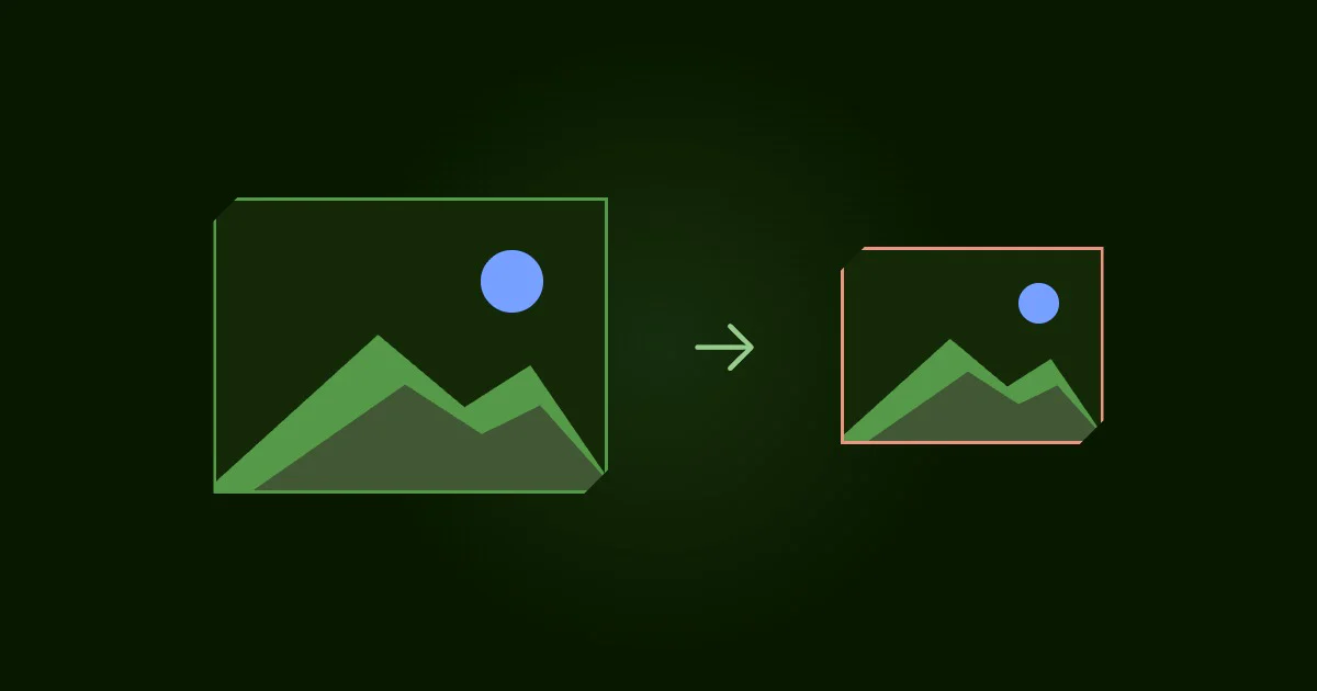 High-resolution photo frame resizing proportionally to exact pixel dimensions in browser