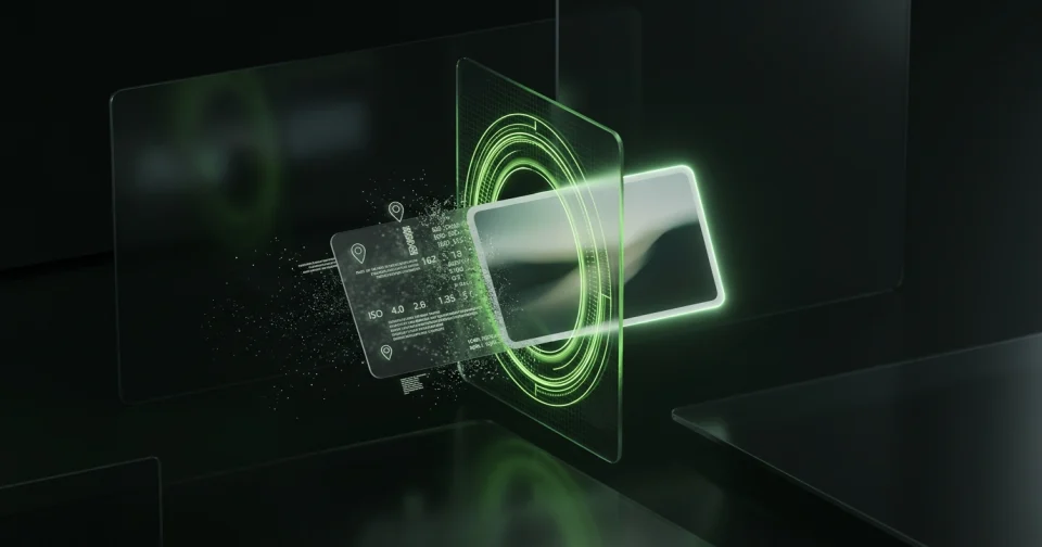 Crisp static QR code inside a glowing green verification frame for Wi-Fi and URLs